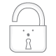 Open lock icon